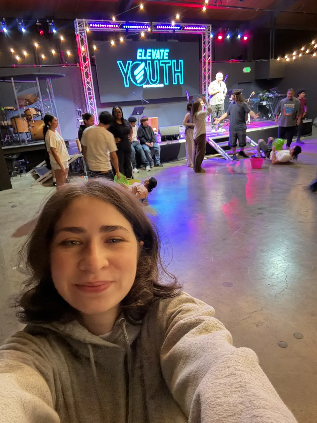 Vera at an Elevate Youth ministry gathering.